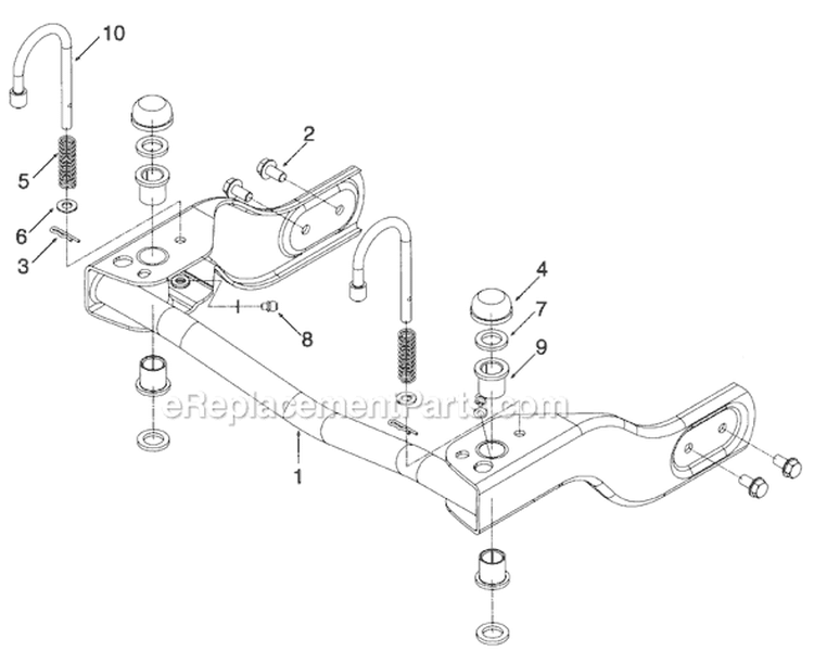 Page E Diagram and Parts List for 247-203B077 1997 MTD Chipper Shredder