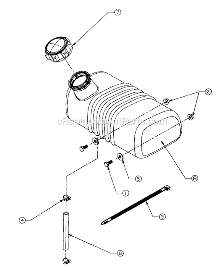 Page F Diagram and Parts List for 247-315A002 1997 MTD Chipper Shredder
