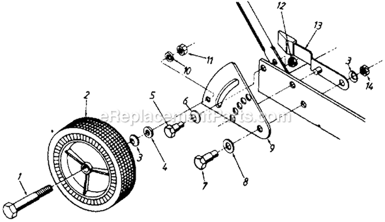 Page B Diagram and Parts List for 247-604-000 1987 MTD Edger
