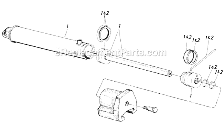 Page B Diagram and Parts List for 247-638-308 1987 MTD Log Splitter
