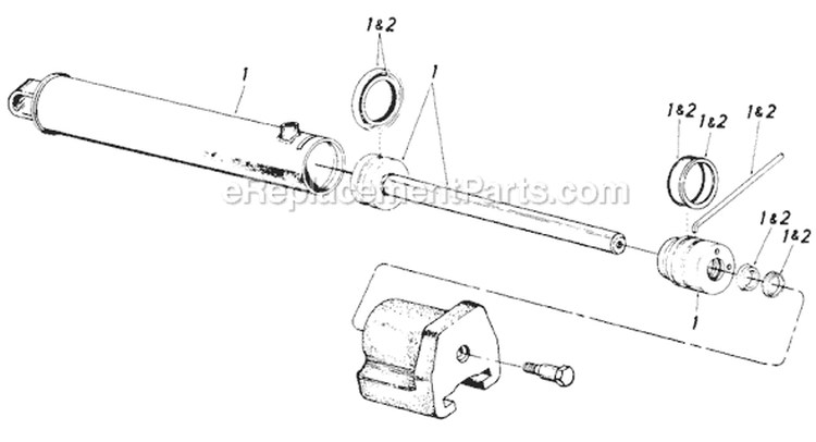 Page B Diagram and Parts List for 248-638-000 1988 MTD Log Splitter