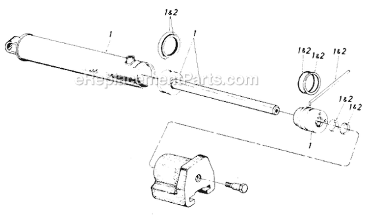 Page B Diagram and Parts List for 248-643-720 1988 MTD Log Splitter