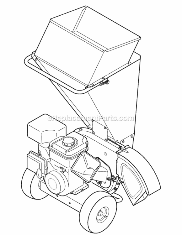 Quick_Reference_Chipper Diagram and Parts List for 24A-452J706 2013 MTD Chipper Shredder