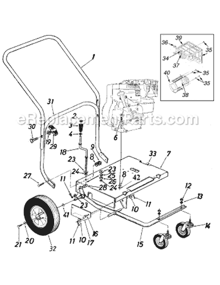 Page A Diagram and Parts List for 24A-652G726 2005-2 MTD Leaf Blower / Vacuum