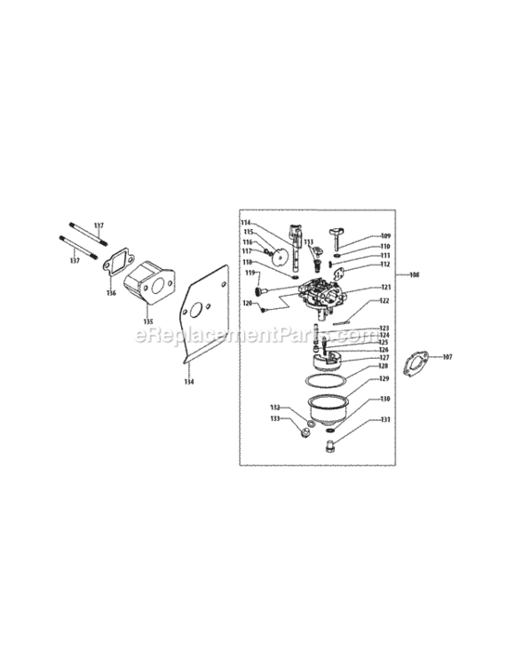 Page B Diagram and Parts List for 24BF51MM004 2011 MTD Log Splitter