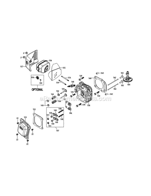 Page E Diagram and Parts List for 24BF51MM004 2011 MTD Log Splitter
