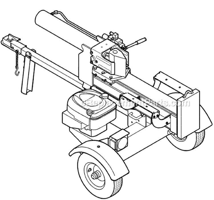 Page C Diagram and Parts List for 24BF570F513 2008 MTD Log Splitter