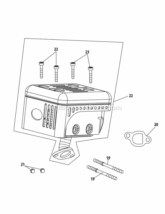 Page G Diagram and Parts List for 24BG55M1706 2012 MTD Log Splitter