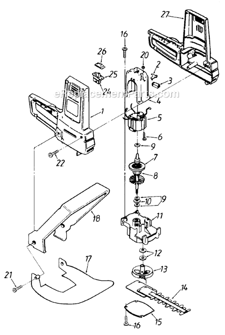 Page A Diagram and Parts List for 251-519-002 1991 MTD Trimmer