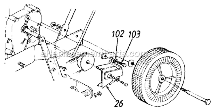 Page A Diagram and Parts List for 252-586-000 1992 MTD Edger