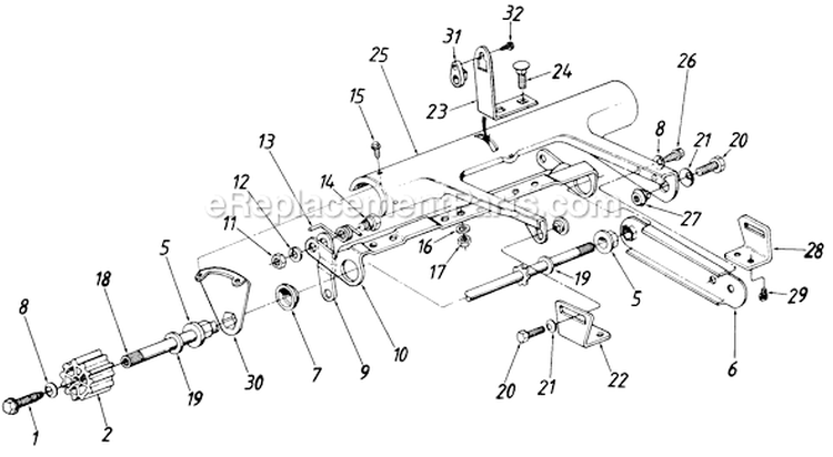 Page B Diagram and Parts List for 282R009 1988 MTD Lawn Mower