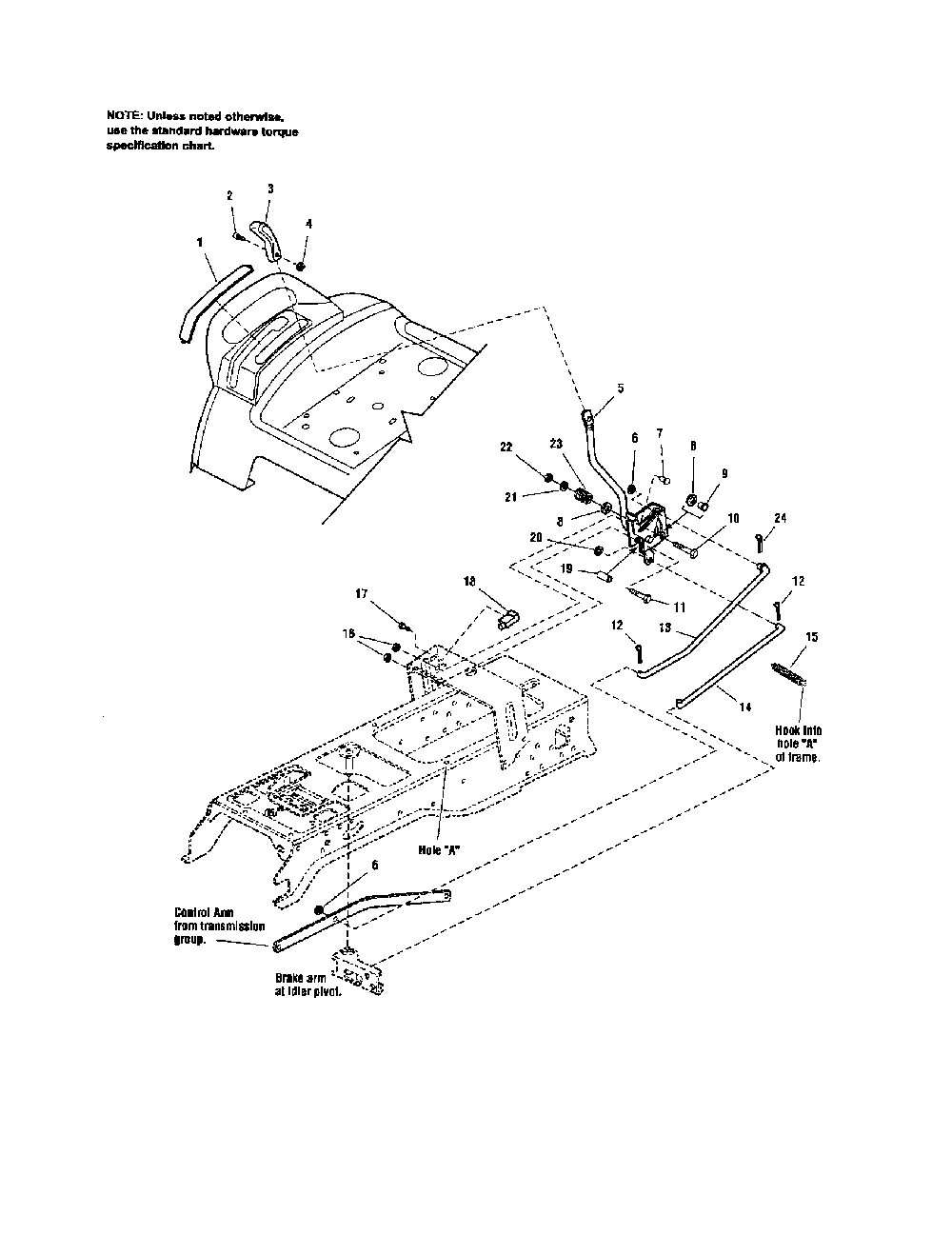 Controls-cruise control Diagram and Parts List for PGT9500  MTD Lawn Tractor