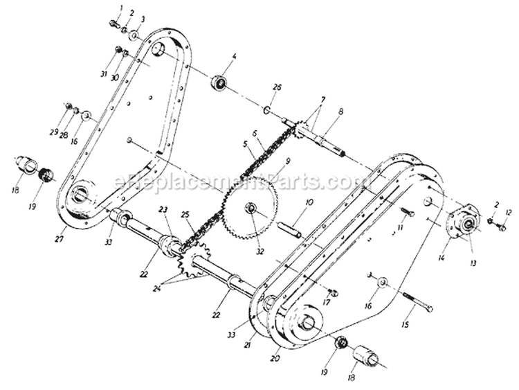 Page A Diagram and Parts List for 310-032 1987 MTD Tiller