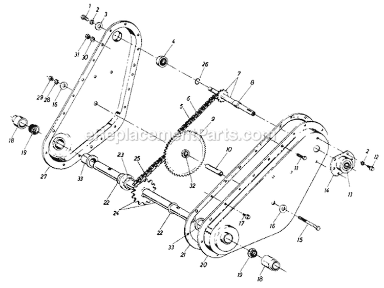 Page A Diagram and Parts List for 310-064 1987 MTD Tiller