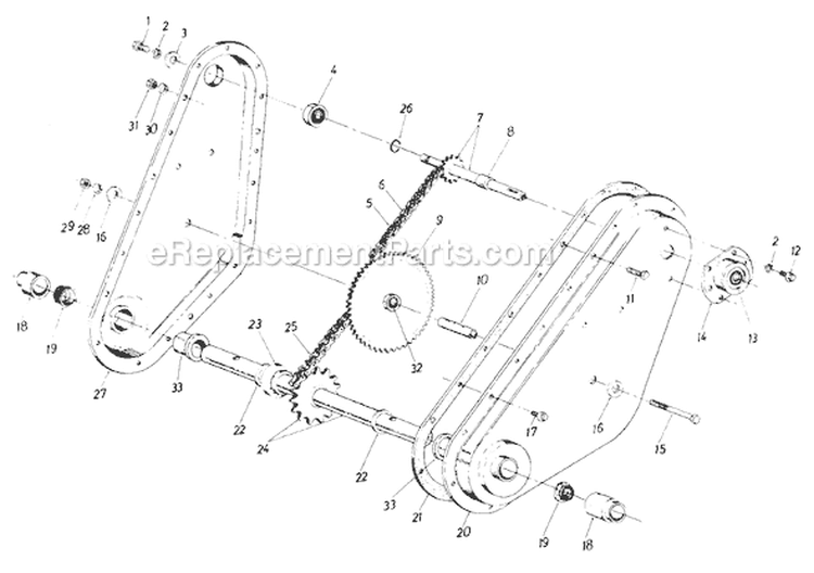 Page A Diagram and Parts List for 310-087 1988 MTD Tiller