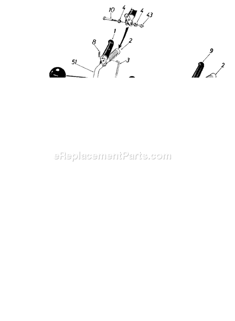 Page A Diagram and Parts List for 31340-8 1988 MTD Snow Blower