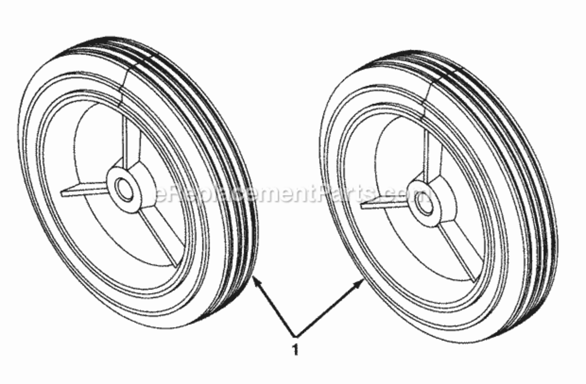 Wheel_Assy Diagram and Parts List for 315-140-120 1995 MTD Snow Blower