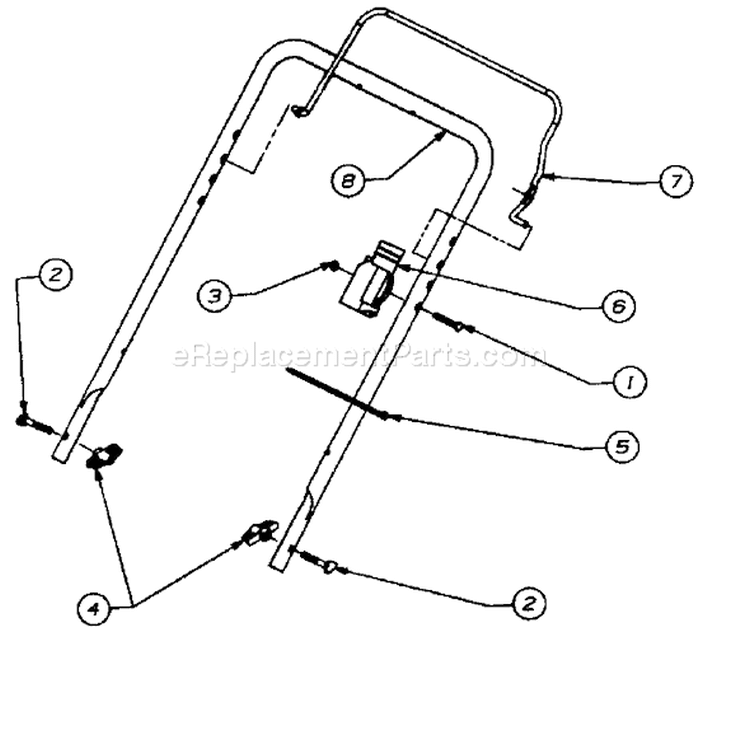 Page D Diagram and Parts List for 315-140-000 1995 MTD Snow Blower