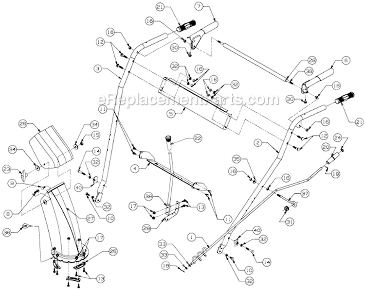 Page D Diagram and Parts List for 315E641E000 1995 MTD Snow Blower