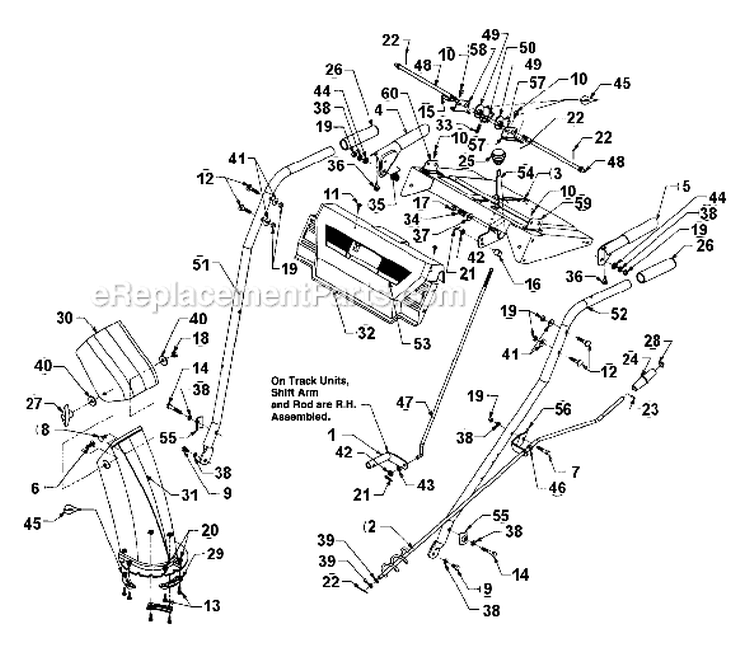 Page D Diagram and Parts List for 315E660G000 1995 MTD Snow Blower