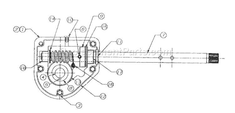 Page D Diagram and Parts List for 316-641E118 1996 MTD Snow Blower