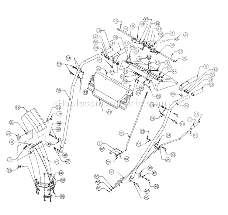 Page E Diagram and Parts List for 316E610E088 TMO-3525302 -1996 MTD Snow Blower
