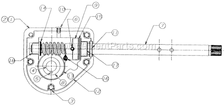 Page D Diagram and Parts List for 316E641E205 1996 MTD Snow Blower