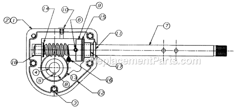 Page D Diagram and Parts List for 317E610E054 1997 MTD Snow Blower
