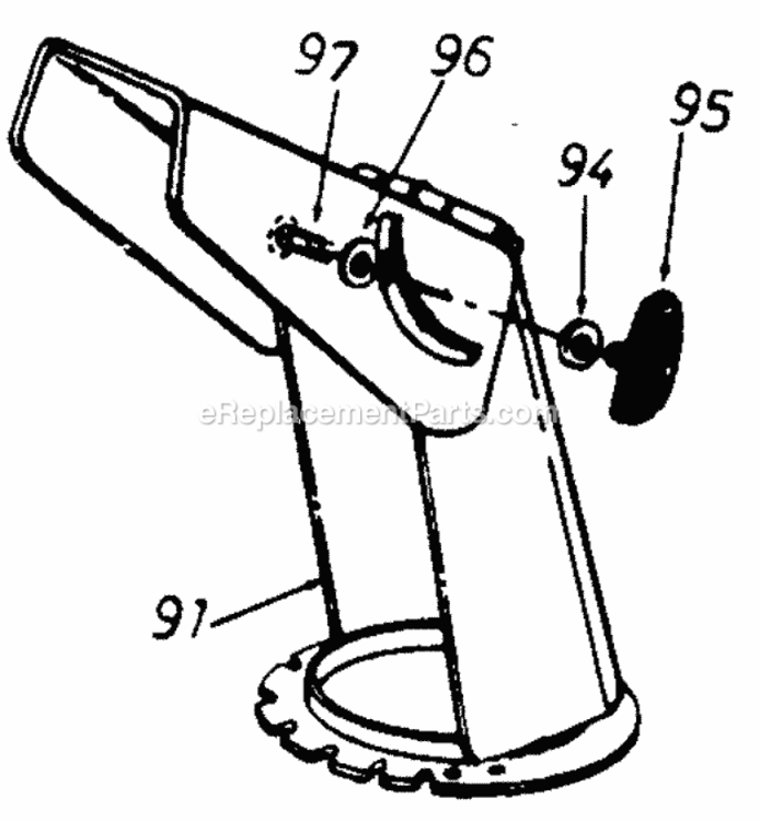 Steel_Chute Diagram and Parts List for 318-181-205  MTD Snow Blower