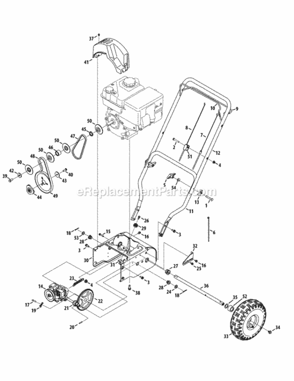 Page I Diagram and Parts List for 31A-32AD706 2014 MTD Snow Blower