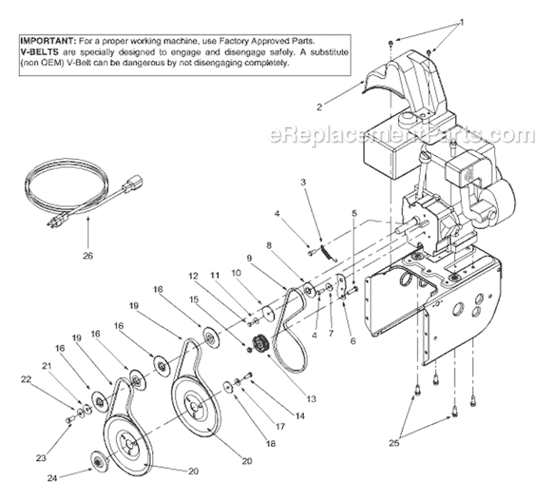 Page A Diagram and Parts List for 31AE660G145 2003 MTD Snow Blower