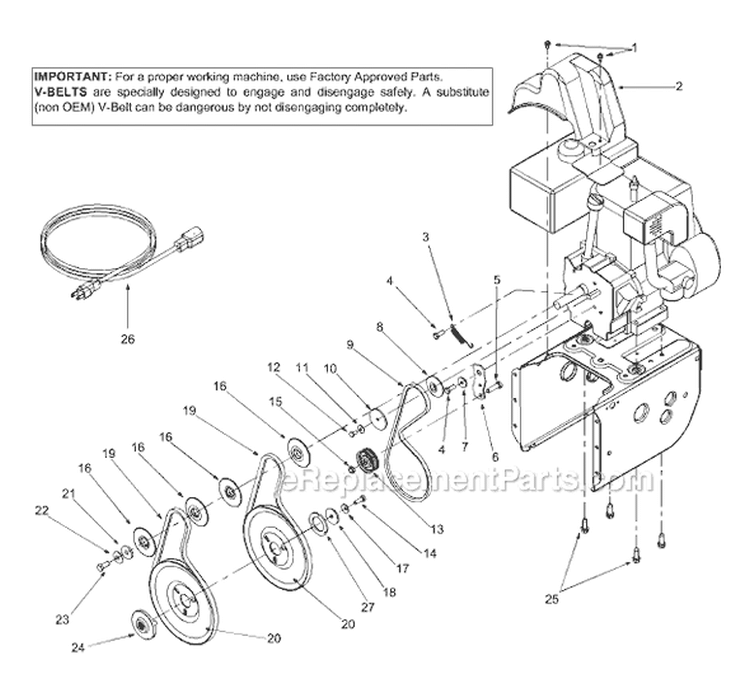 Page A Diagram and Parts List for 31AE660G300 2004 MTD Snow Blower