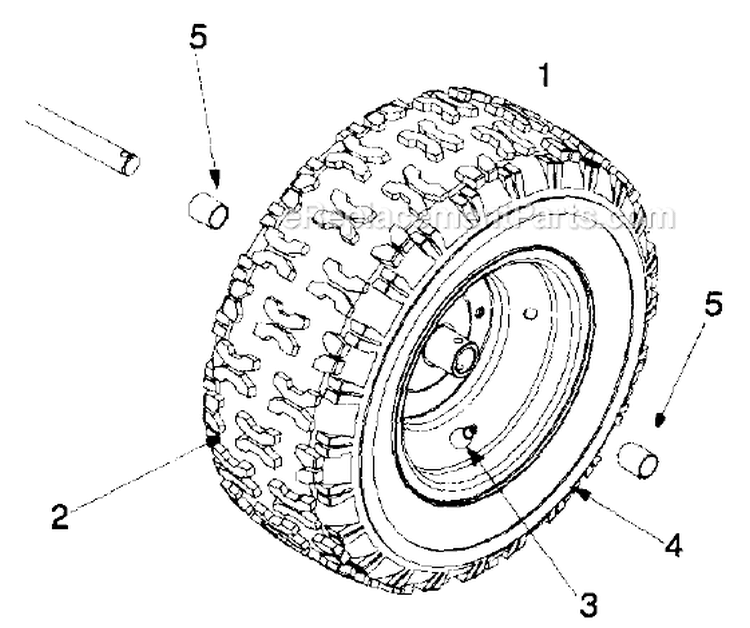 Page F Diagram and Parts List for 31AE6C0F022 1999 MTD Snow Blower