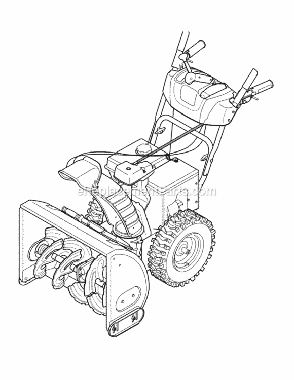 Page L Diagram and Parts List for 31AH55LH704 2012 MTD Snow Blower