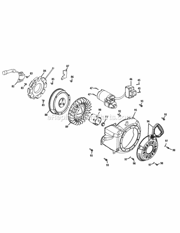 Page F Diagram and Parts List for 31AH55LH704 2013 MTD Snow Blower