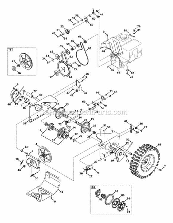 Page I Diagram and Parts List for 31AH55LH704 2013 MTD Snow Blower