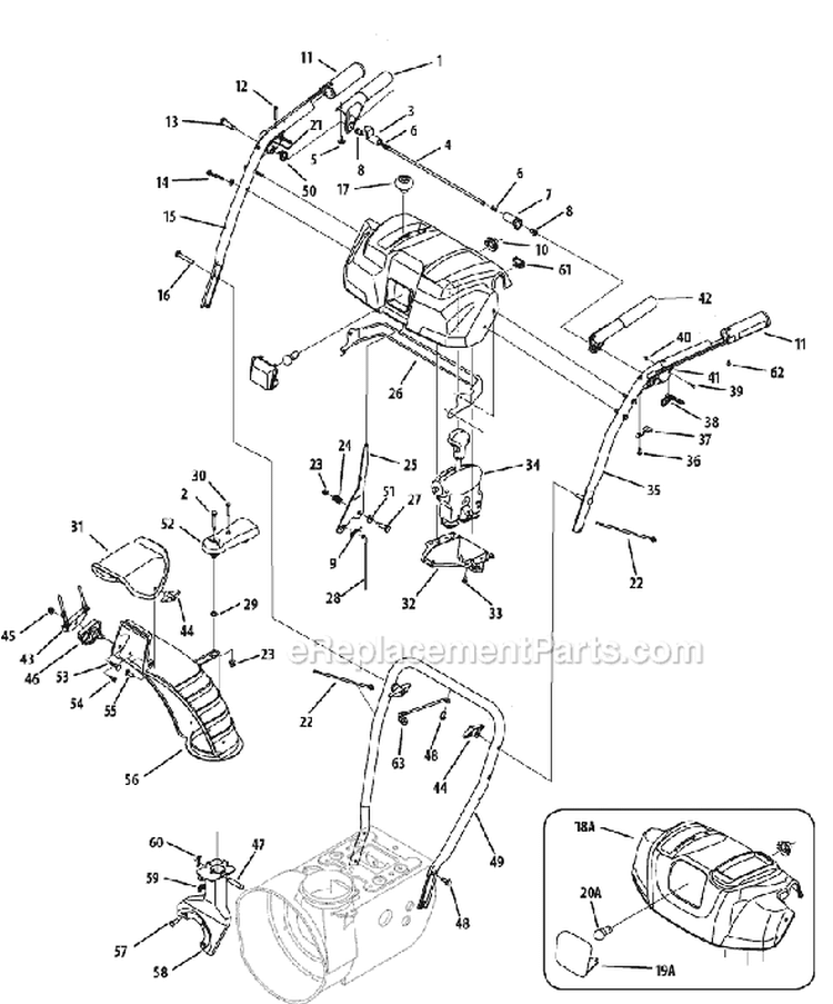 Page C Diagram and Parts List for 31AH5ZLH033 2008 MTD Snow Blower