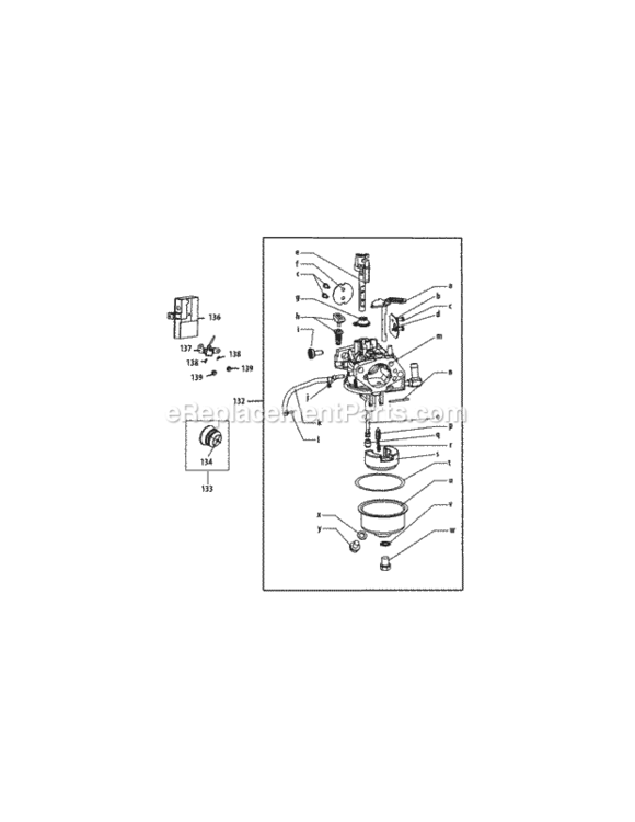 478-Su-10-Carburetor_Assembly Diagram and Parts List for 31AH64EG795 2010 MTD Snow Blower