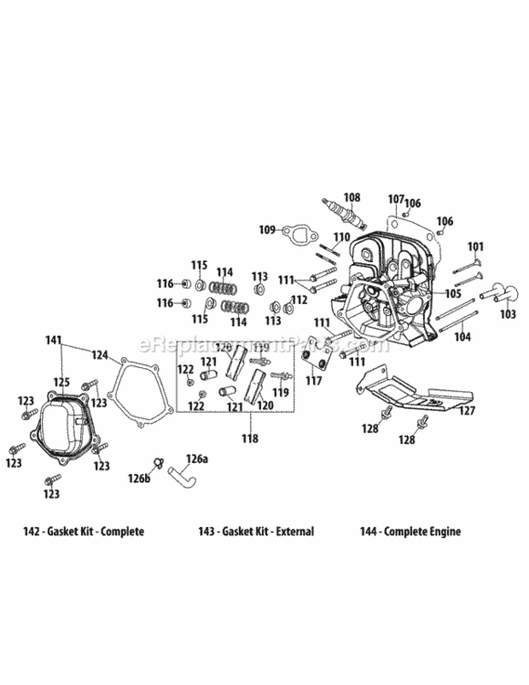 Page C Diagram and Parts List for 31AH64FG795 2014 MTD Snow Blower