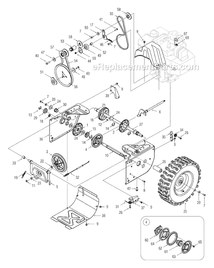 Page A Diagram and Parts List for 31AH6LKH722 2005 MTD Snow Blower