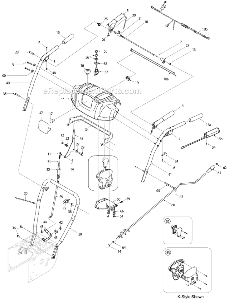 Page D Diagram and Parts List for 31AH6LKH722 2005 MTD Snow Blower