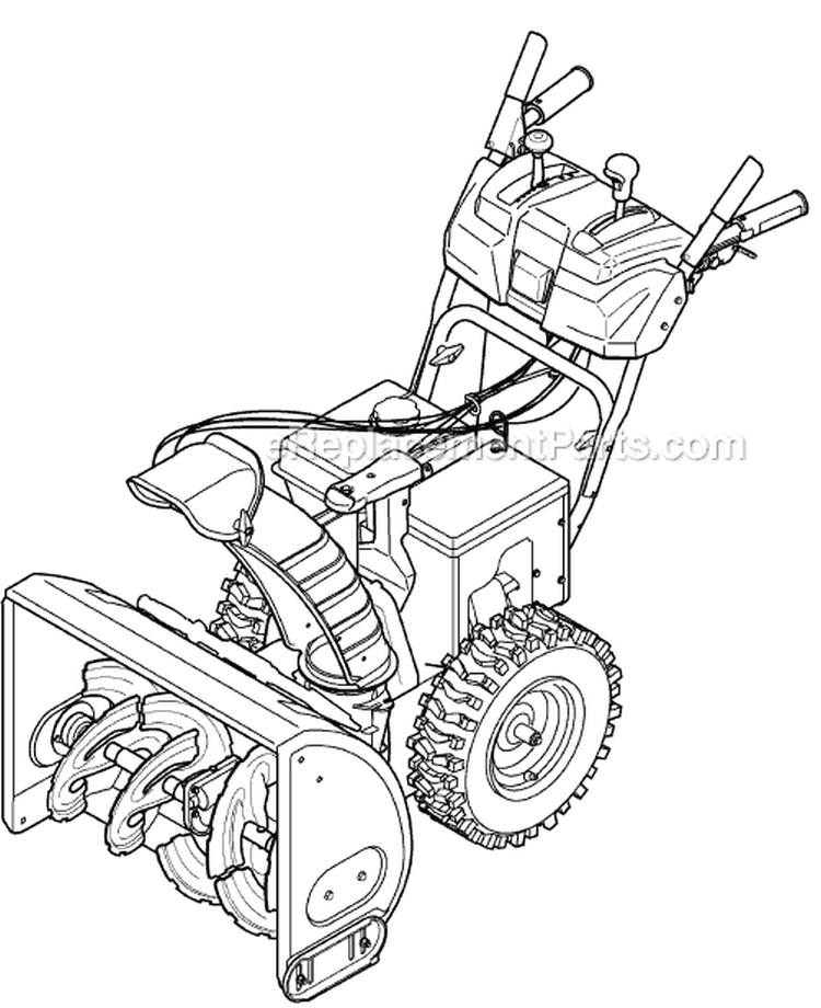 Page F Diagram and Parts List for 31AH6ZLG151 2008 MTD Snow Blower