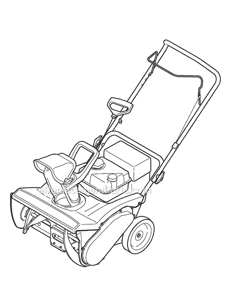 Page E Diagram and Parts List for 31AM2N1B704 2008 MTD Snow Blower
