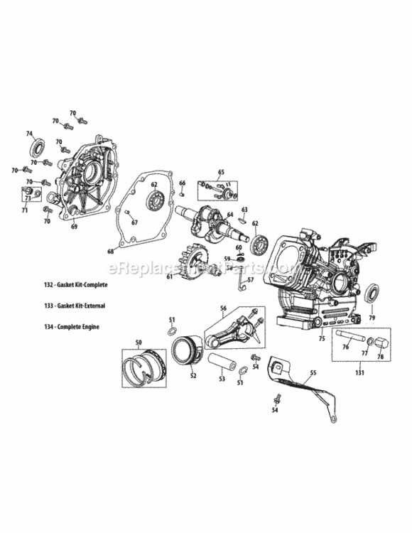 Page B Diagram and Parts List for 31AM63FF706 2012 MTD Snow Blower