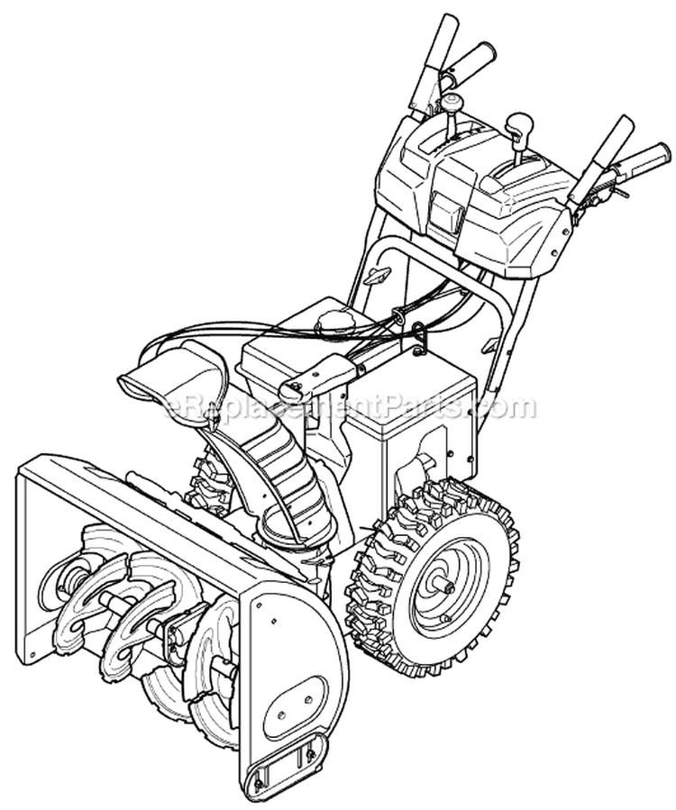 Page G Diagram and Parts List for 31AM63LF098 2008 MTD Snow Blower