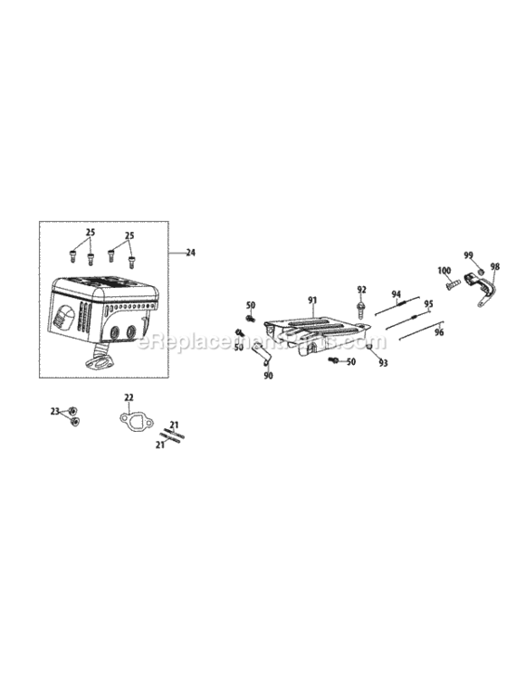 Page D Diagram and Parts List for 31AS2T5E704 2013 MTD Snow Blower