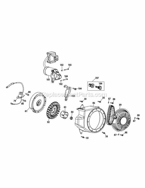Page E Diagram and Parts List for 31AS2T5E704 2013 MTD Snow Blower