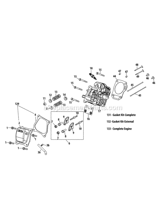 Page C Diagram and Parts List for 31AS63EE706 2012 MTD Snow Blower