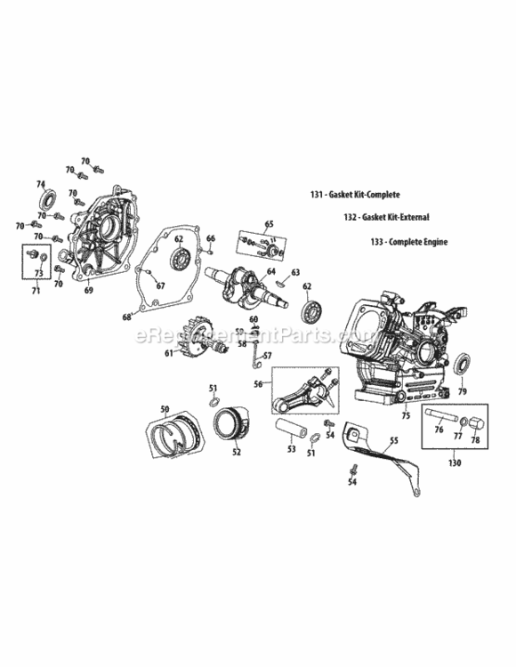Page B Diagram and Parts List for 31AS63EE706 2013 MTD Snow Blower