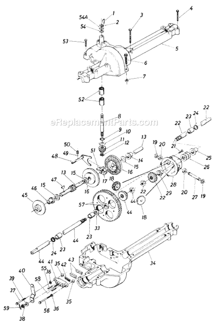 Page H Diagram and Parts List for 322-014 1987 MTD Lawn Tractor